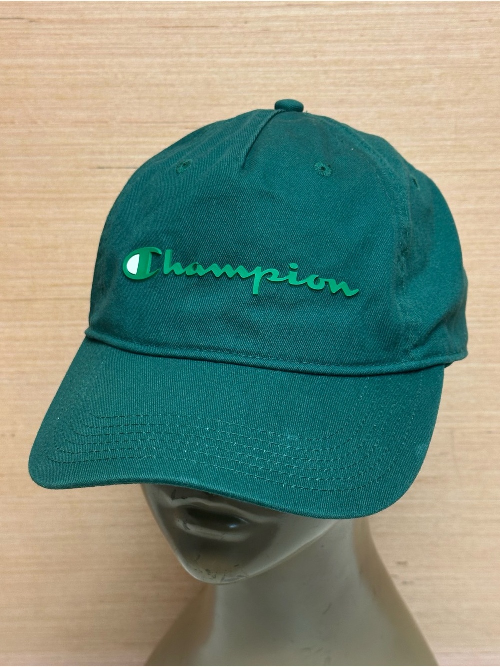 Champion Logo Green Baseball Hat Cap Adult OSFA Adjustable